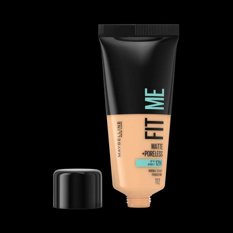 Maybelline New York Fit Me Matte+Poreless Foundation - 112 Soft Beige