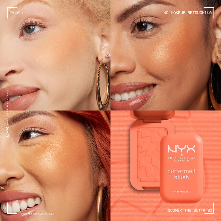 NYX Professional Makeup Buttermelt Blush - 03 Sooner The Butta
