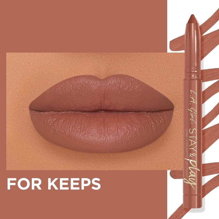 L.A.Girl Stay & Play Lip Crayon - GLC732 For Keeps
