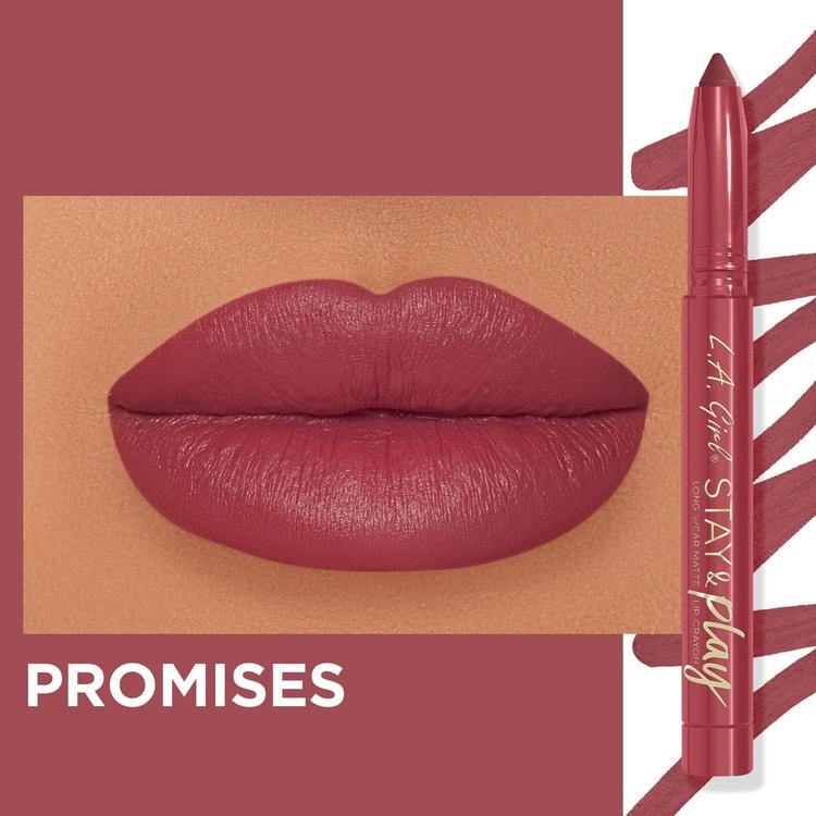 L.A.Girl Stay & Play Lip Crayon - GLC735 Promises