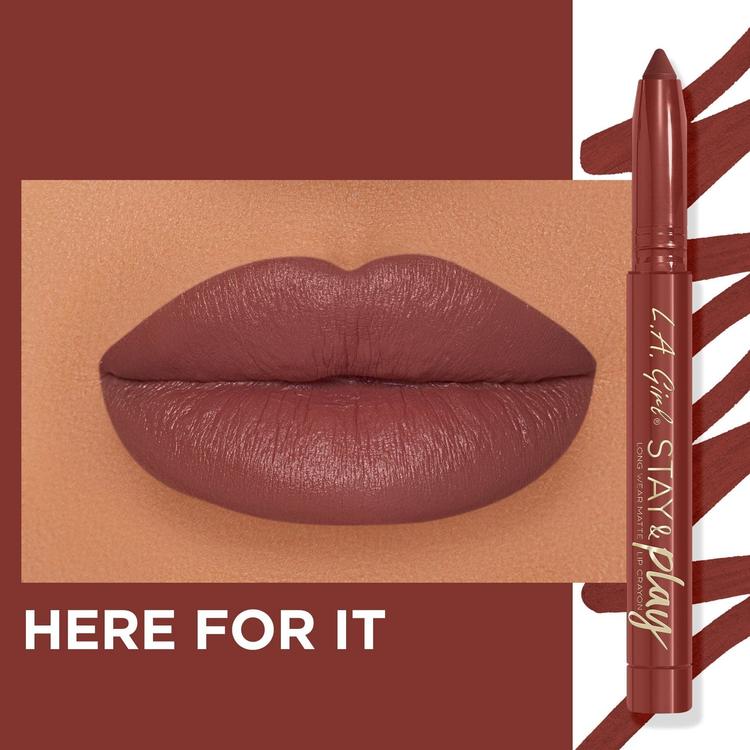 L.A.Girl Stay & Play Lip Crayon - GLC736 Here for it