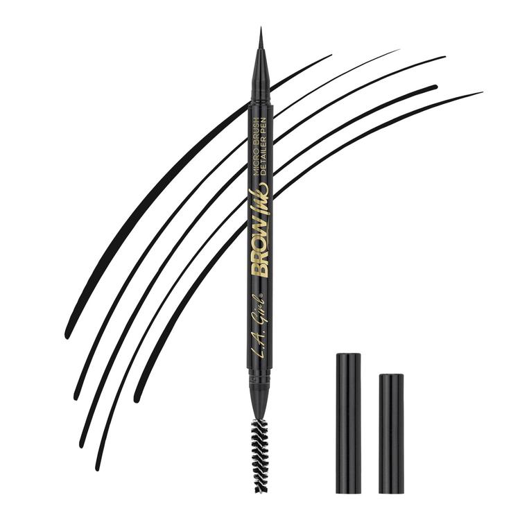L.A.Girl Brow Ink Micro Brush Detailer Pen - GBP347 Soft Black
