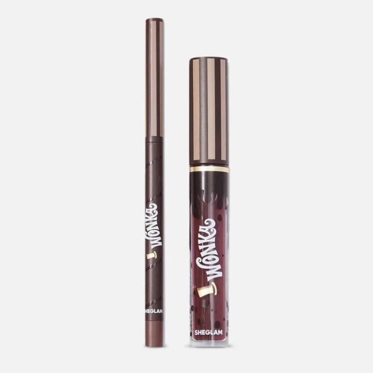 Sheglam Willy Wonka Cocoa Kiss Lip Duo - Hot Fudge (2.7 ml)