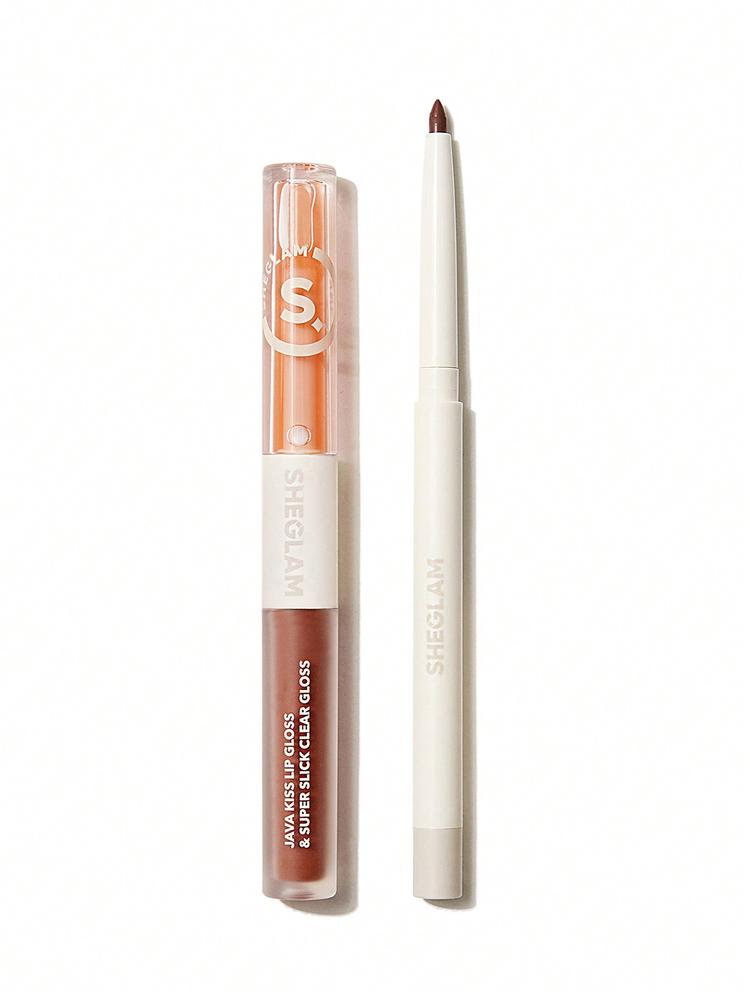 Sheglam Soft 90'S Glam Lip Liner And Lip Duo Set - Moody Taupe