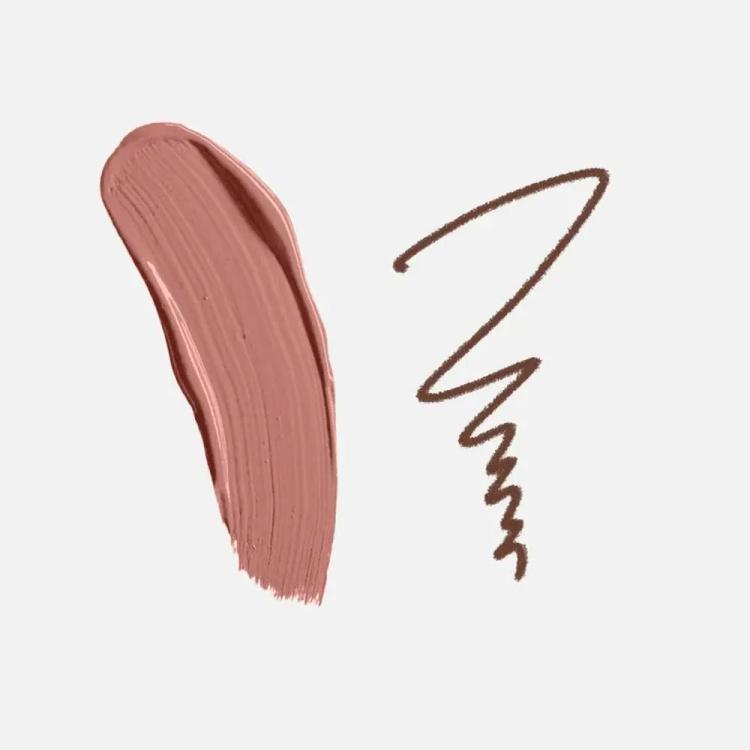 Sheglam Soft 90'S Glam Lip Liner And Lip Duo Set - Moody Taupe