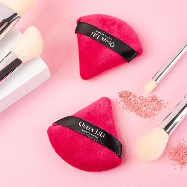 Queen LiLi Hot Pink Triangle Puff