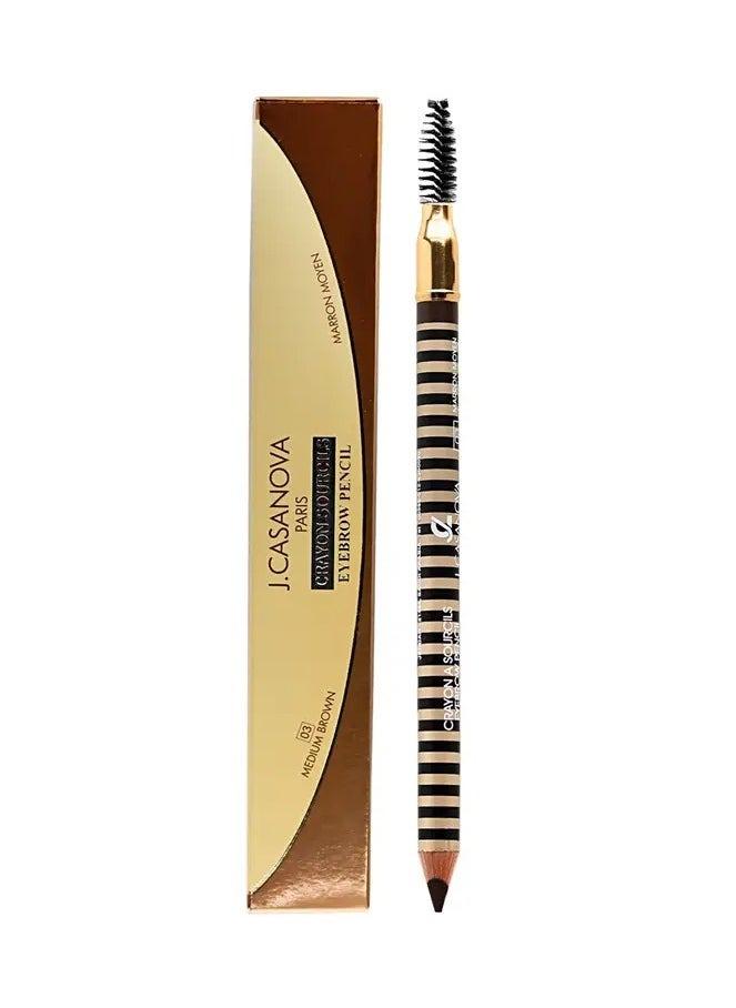 J.Casanova Eyebrow Pencil - 03 Medium Brown