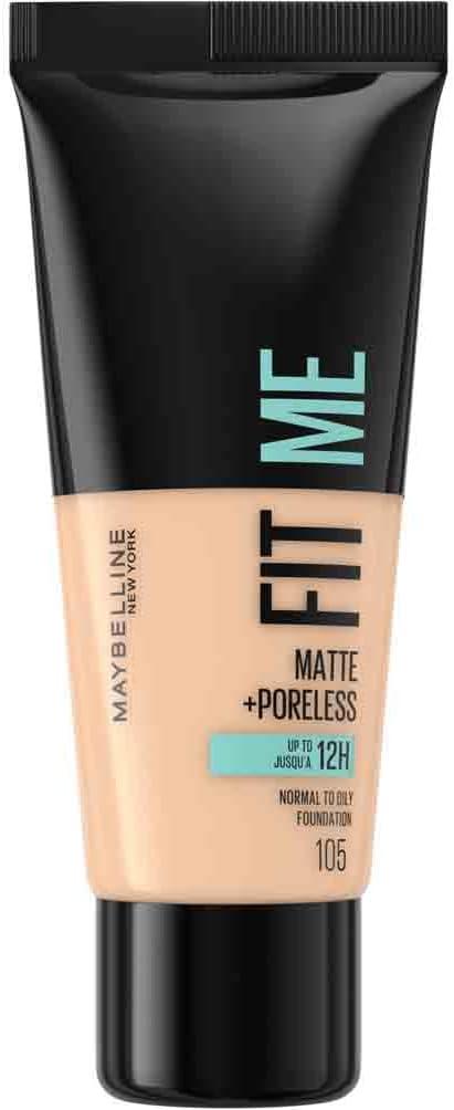 Maybelline New York Fit Me Matte Poreless Foundation - 105 Natural Ivory