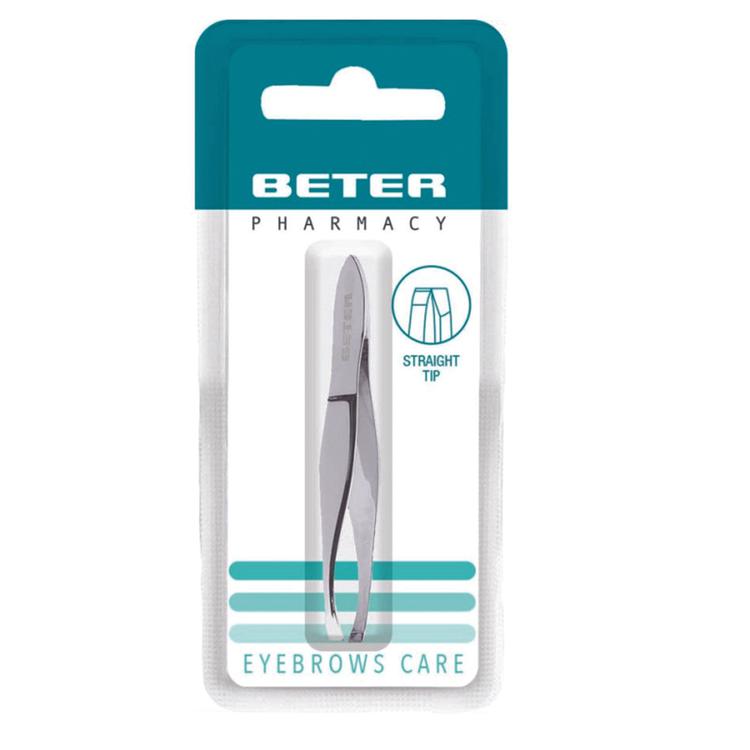 Beter Stainless Steel Straight Tip Tweezers 24001