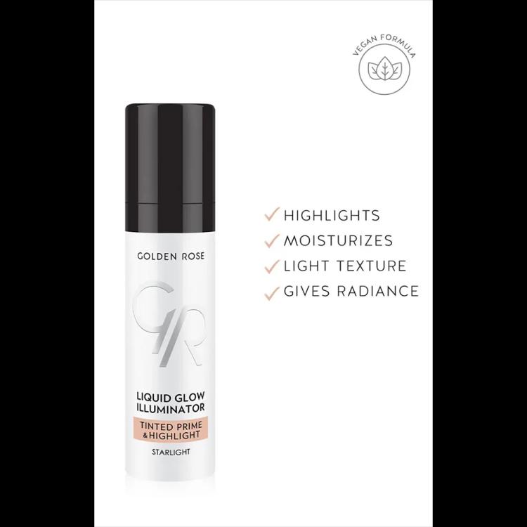 Golden Rose Liquid Glow Illuminator Tinted Prime & Highlight