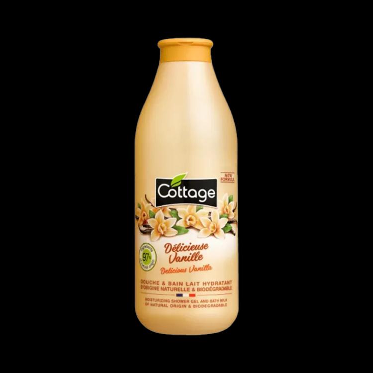 Cottage Delicious Vanilla Moisturizing Shower Gel and Bath Milk - 750 ml