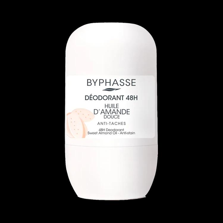 Byphasse 48H Sweet Almond Oil Deodorant Roll-On - 50 ml (50 ml)
