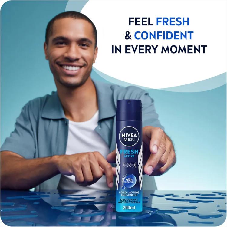 Nivea 48H Fresh Active Deodorant Spray - 200 ml