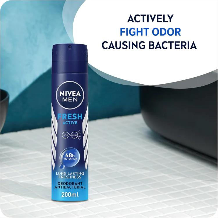 Nivea 48H Fresh Active Deodorant Spray - 200 ml