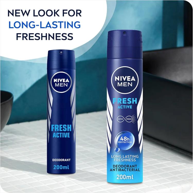 Nivea 48H Fresh Active Deodorant Spray - 200 ml