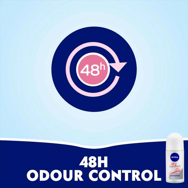 Nivea Dry Comfort Deodorant Roll-On - 50 ml