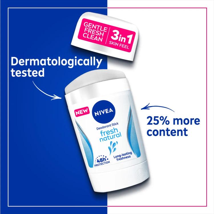 Nivea Fresh Natural Deodorant Stick - 50 ml