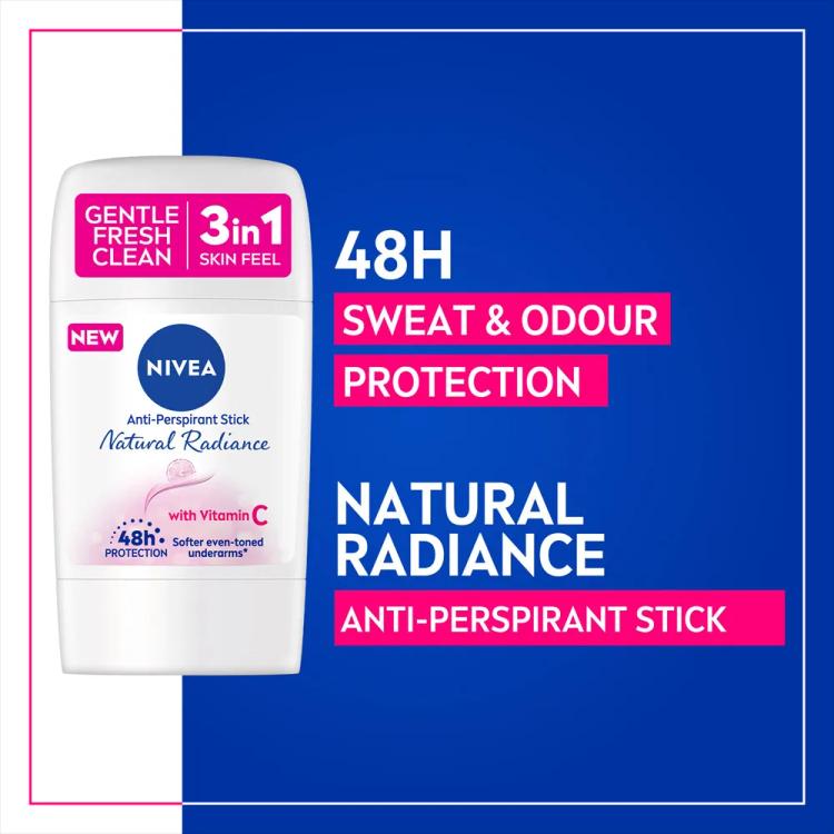 Nivea Natural Radiance Deodorant Stick - 50 ml