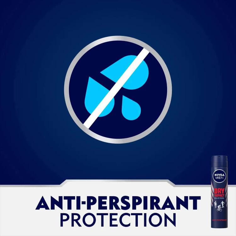 Nivea Dry Impact Aerosol Deodorant Spray - 200 ml
