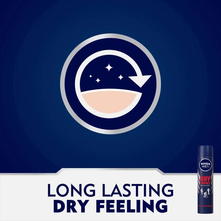 Nivea Dry Impact Aerosol Deodorant Spray - 200 ml