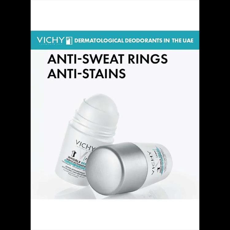 Vichy 72HR Invisible Resist Anti-perspirant Deodorant Roll-On - 50 ml