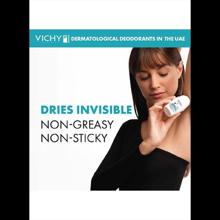 Vichy 72HR Invisible Resist Anti-perspirant Deodorant Roll-On - 50 ml