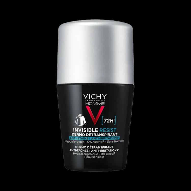 Vichy 72HR Invisible Resist Deodorant Roll-On - 50 ml