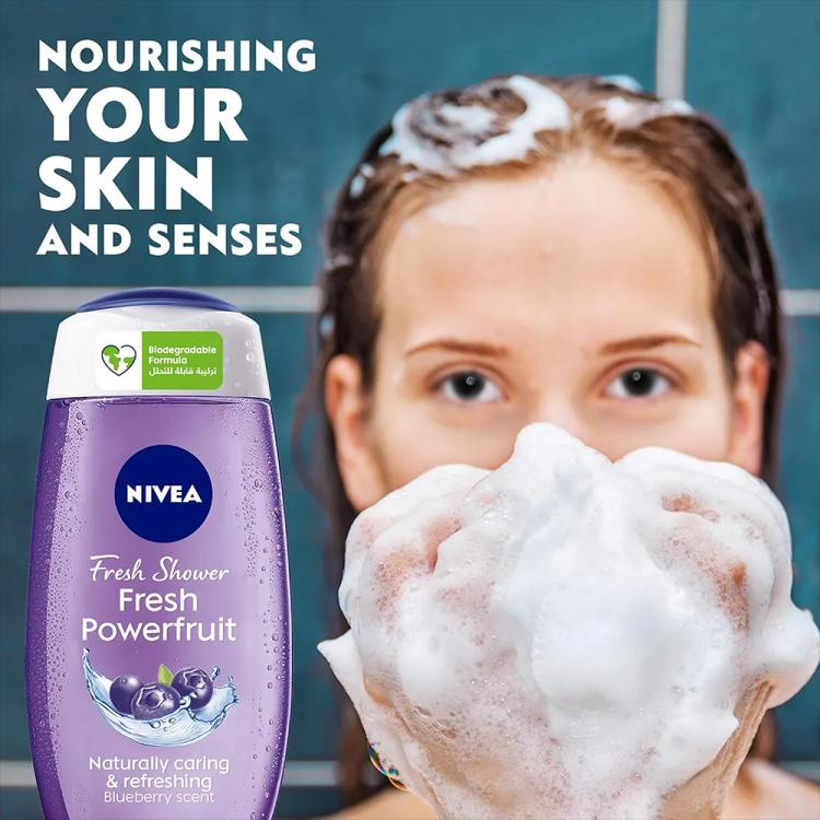 Nivea Fresh Powerfruit Shower Gel - 250 ml
