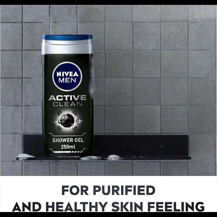 Nivea Active Clean Shower Gel - 250 ml