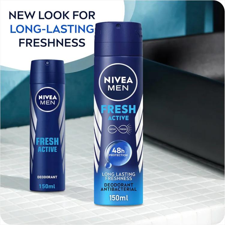 Nivea Men Fresh Active Deodorant Spray - 150 ml
