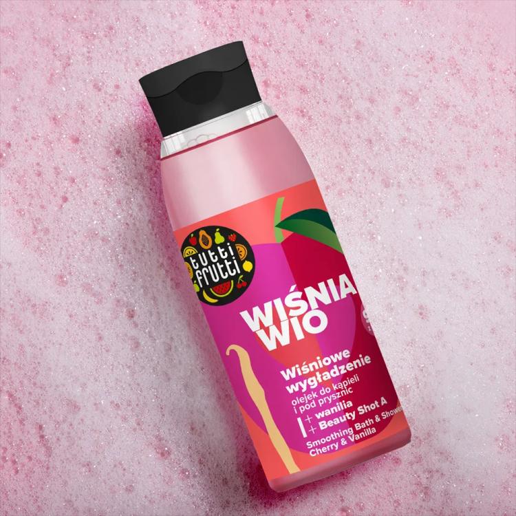 Tutti Frutti Wiśnia Wio Smoothing Bath And Shower Oil - 400 ml