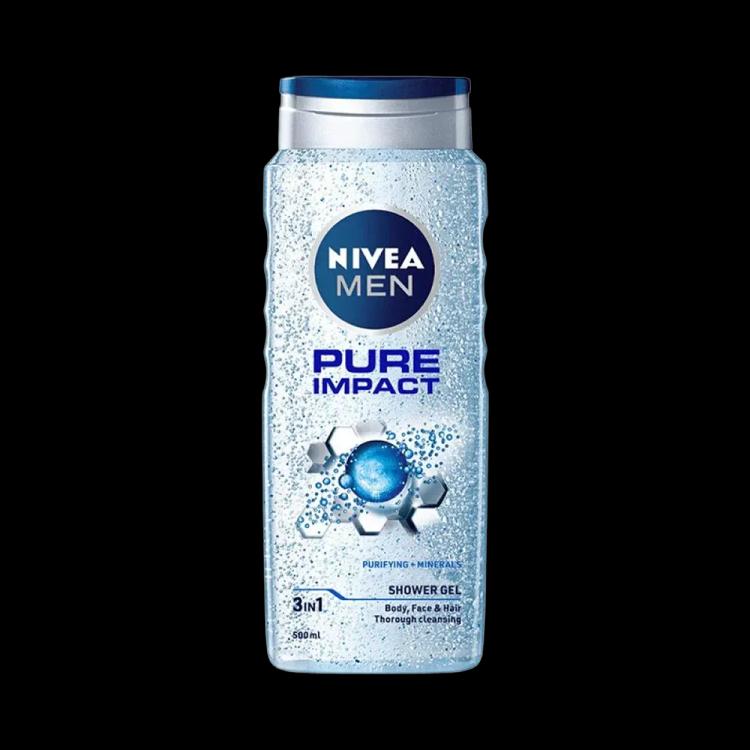 Nivea Men Pure Impact Shower Gel - 500 ml