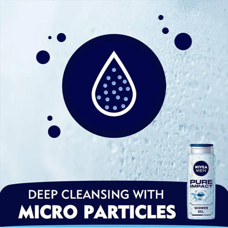 Nivea Men Pure Impact Shower Gel - 500 ml