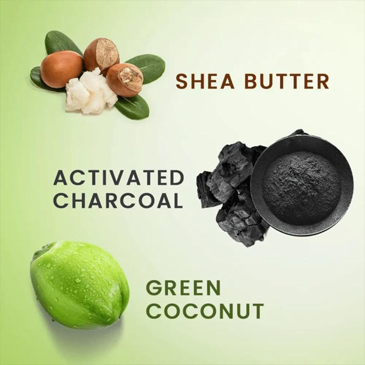 Shea Moisture Green Coconut & Activated Charcoal Cleansing Bar Soap - 227 g