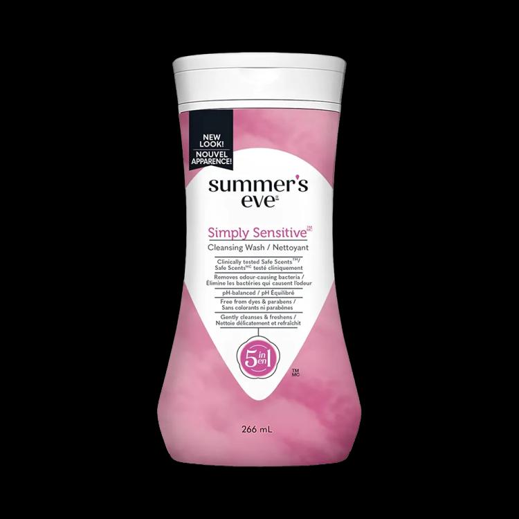 Summer's Eve Simply Sensitive Cleansing Wash - 266 ml