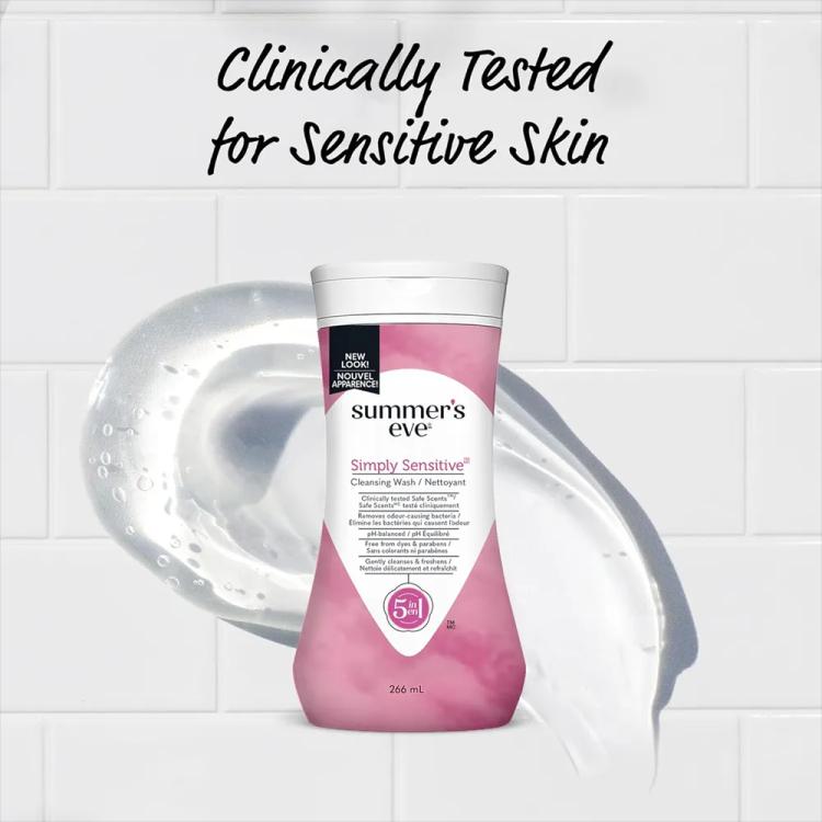 Summer's Eve Simply Sensitive Cleansing Wash - 266 ml