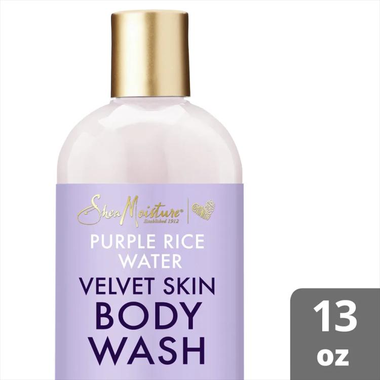 Shea Moisture Purple Rice Water Velvet Skin Body Wash - 384 ml