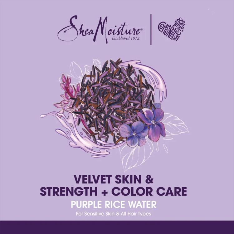 Shea Moisture Purple Rice Water Velvet Skin Body Wash - 384 ml