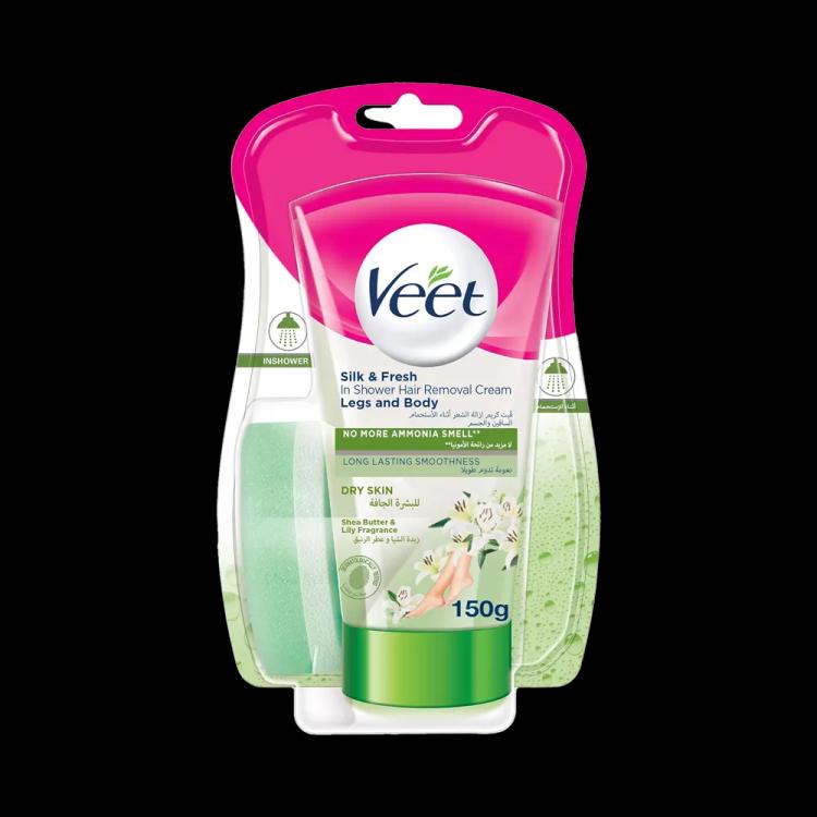 Veet In Shower Hair Removal Cream For Dry Skin - 150 g