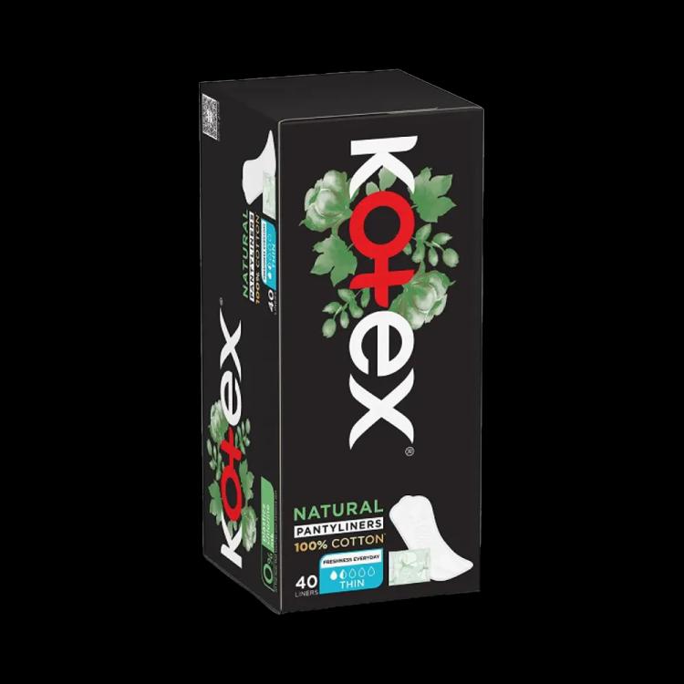 Kotex Natural Thin Pantyliners - 40 pcs