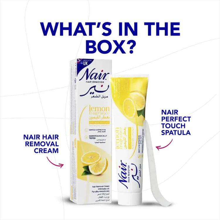 Nair Hair Removal Cream with Baby Oil Lemon - 110 g