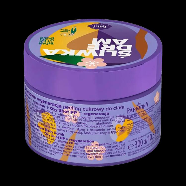 Tutti Frutti Regenerating Sugar Body Scrub Plum & Cinnamon - 300 g