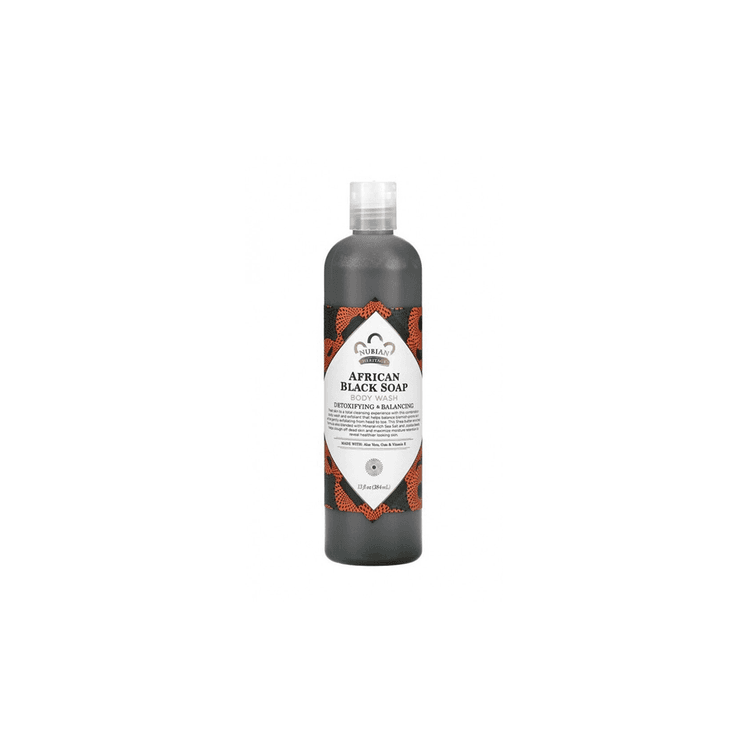 Nubian Heritage African Black Soap Body Wash - 384 ml