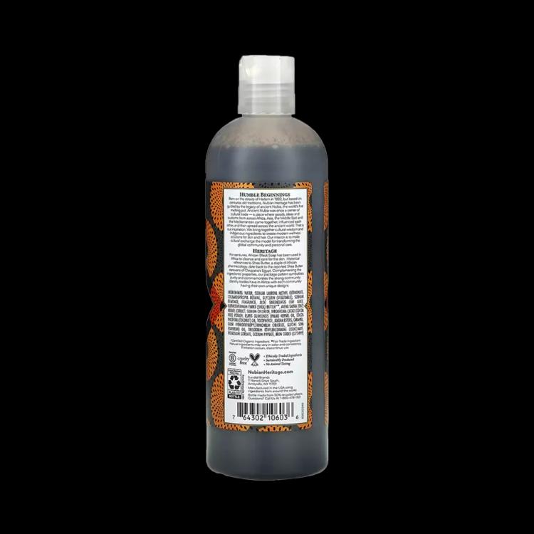 Nubian Heritage African Black Soap Body Wash - 384 ml