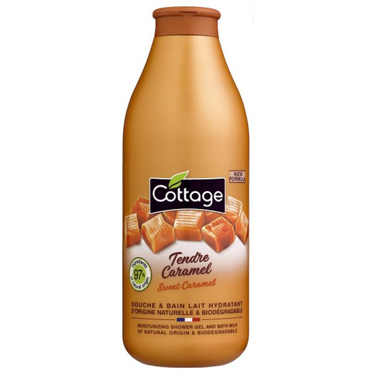 Cottage Moisturizing Shower Gel & Bath Milk Sweet Caramel - 750 ml