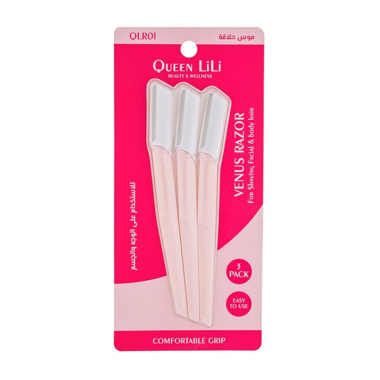 QUEEN LiLi Venus Eyebrow Razor - 3 pcs