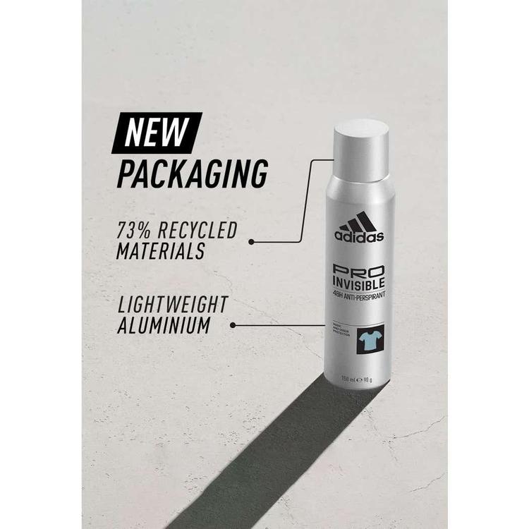 Adidas Pro Invisible Deodorant Spray - 150 ml