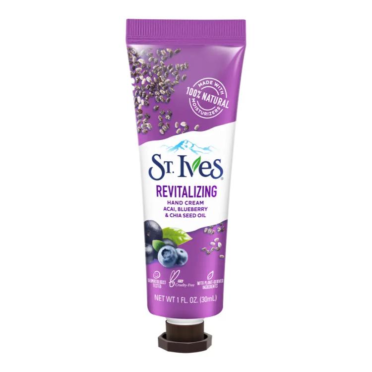 ST. Ives Revitalizing Acai Blueberry & Chia Seed Oil Hand Cream - 30 ml
