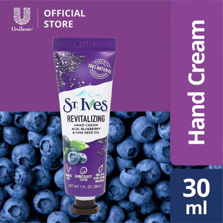 ST. Ives Revitalizing Acai Blueberry & Chia Seed Oil Hand Cream - 30 ml