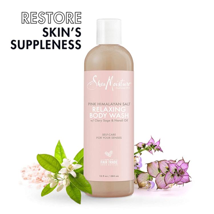 Shea Moisture Pink Himalayan Salt Relaxing Body Wash - 384 ml